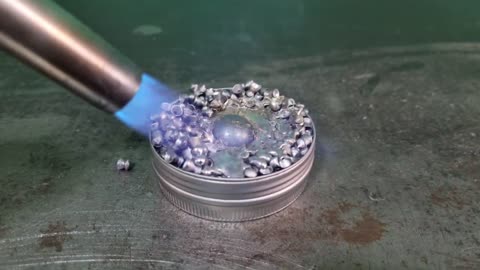 EXPERIMENT Glowing 1000 degree METAL BALL vs METAL AIRSOFT BBs