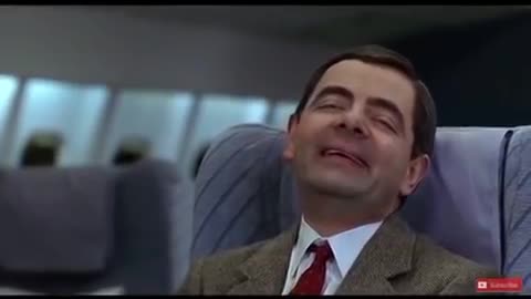 Mr.Bean Takes a Photo On The Plane