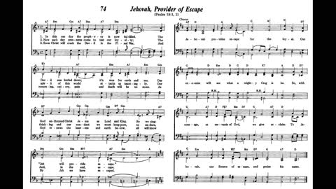 Jehovah, Provider of Escape (Song 74 from Sing Praises to Jehovah)