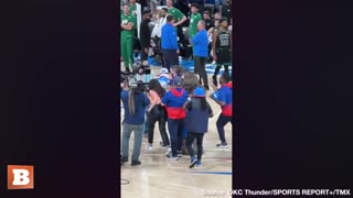 Thunder Fan Makes Incredible Half-court Shot Winning $20k