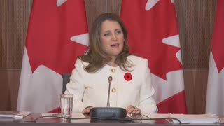Canada: Fall 2022 economic statement: Finance Minister Chrystia Freeland speaks with reporters