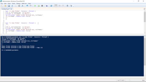 How to Delete Multiple Empty Folder with PowerShell