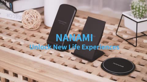 Fast Wireless Charger NANAMI Qi Certified & Compatible iPhone & Samsung Galaxy