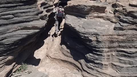 Las Grietas - Montaña Blanca, Barranco Negro - Lanzarote/Kanárske ostrovy