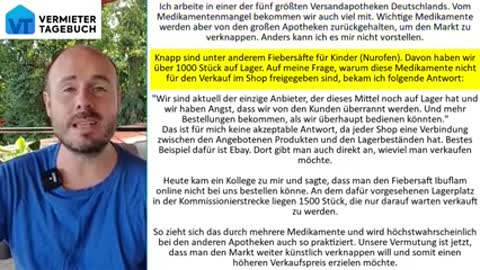 Apotheker berichtet: Mangel an Medikamenten ist künstlich!