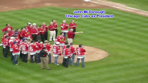 Chicago Blackhawks 2010 Stanley Cup Championship Celebration at Wrigley Field