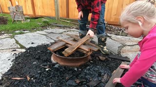 Ben Lighting A Fire With One Match!