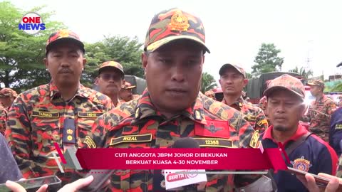 Cuti anggota JBPM Johor dibekukan berkuat kuasa 4-30 November