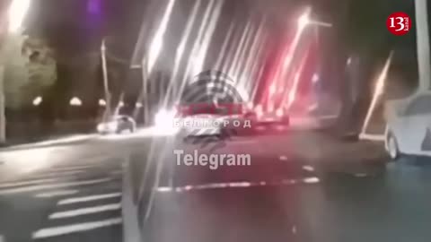 Live image of powerful blast in Belgorod was caught on camera