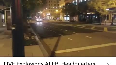 Explosions on top of FBI building Washington DC happening now 10/11/22