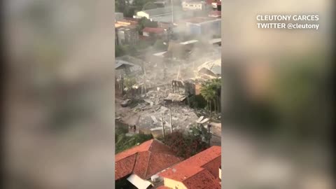 Explosion destroys two restaurants in Brazil
