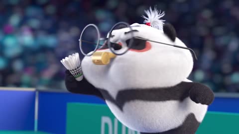 【Bamboo Panda ❤】Best Badminton Match Bamboo VS Dundun | Short Animation | Funny Panda Cartoon