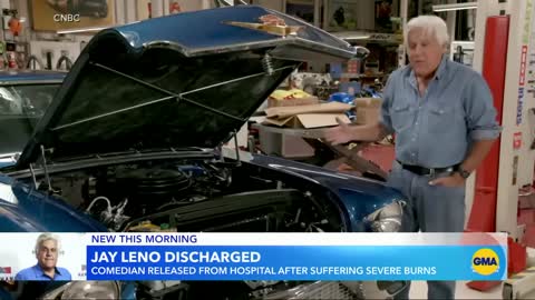 Jay Leno released from hospital after suffering severe burns l GMA