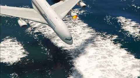 A380 collides with Airbus A350 mid air during emergency landing _GTA 5
