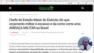 CHEFE DO ESTADO-MAIOR DO EXÉRCITO FAZ NOVO ALERTA - By Endireitando Brasil