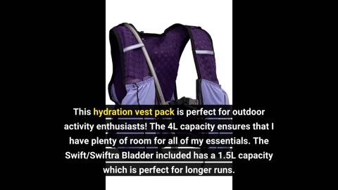 Real Comments: Nathan Hydration Vest Pack for Men/Women 4L. Runner’s Vest with 1.5L Swift/Swift...
