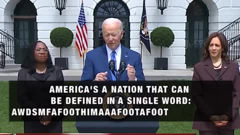 Biden Addresses United States on 4th July - The Nation Can Be Defined In Single Word