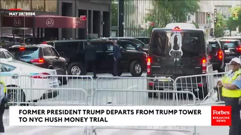 Former President Trump Leaves