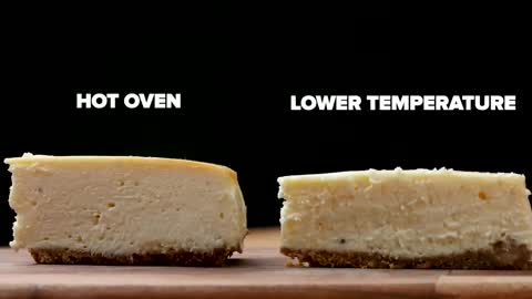 The difference between high and low oven temperature food steaming
