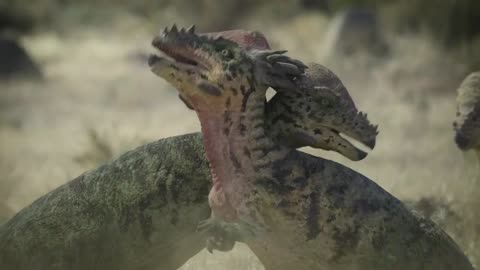 Prehistoric Planet 2- Pachycephalosaurus Rut Scene