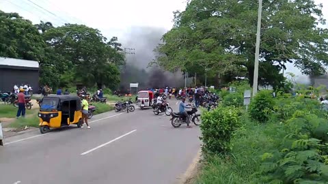 Manifestación en Turbaco por cobro del peaje