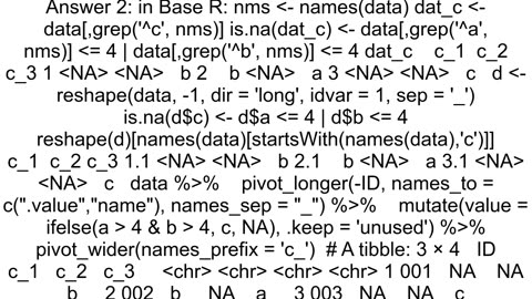 How to conditionally extract data from column based on value from other columns in R