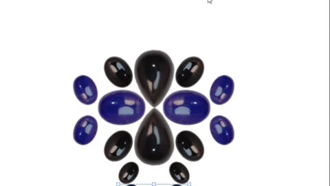 black agate and Lapis lazuli black blue color Shape oval pear Size 7*10mm 13*18mm