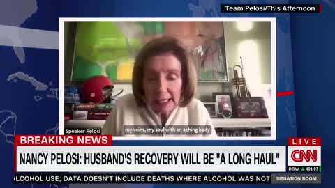 Nancy Pelosi releases first public on-camera comments since husband's attack