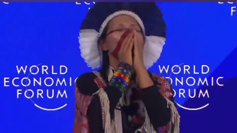 Weird Ritual by Witch Doctor at WEF 2024 Summit in Davos