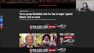 HUNDREDS DEAD IN HOSPITAL EXPLOTION. Hezbollah angry with Biden making trip to Israel