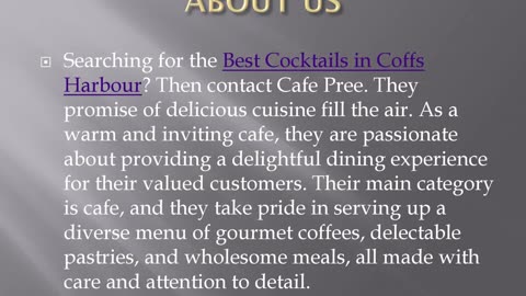Best Cocktails in Coffs Harbour