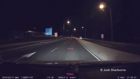 Meteor caught on camera - intense dashcam footage