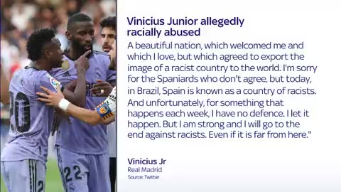 Vinicius Jr says racism is "normal" in La Liga