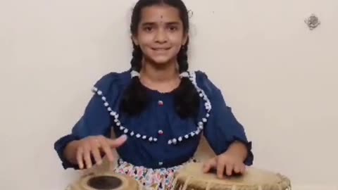 Indian classical instrument tabla practice video