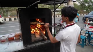 How to Make Pizza on Live_ _ Bangladeshi Street Food