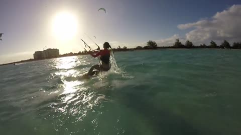 Kite Surfing Experience Wasn't Going Well For The Poor Woman