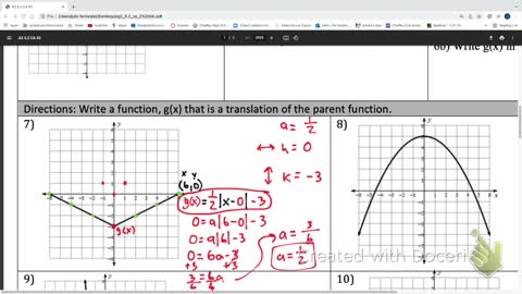 IM3 Alg 2 CC Unit 5.2 CA#2 problem 7