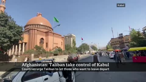 Chaos at kabul airport