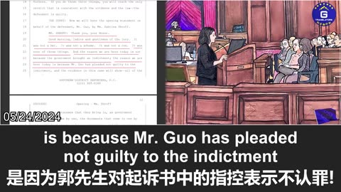 All the evidence in this case will lead to one conclusion: Mr. Miles Guo is not guilty