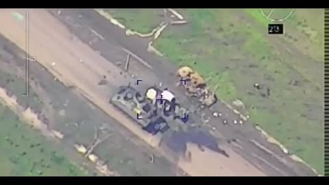 Armored car with Ukrainian Commander inside destroyed on his way to Bakhmut