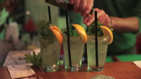 a cocktail bar