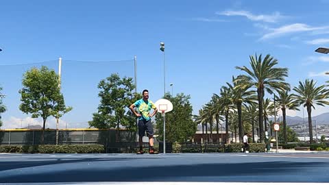 Playing Basketball in Mission Viejo, California: GX020104
