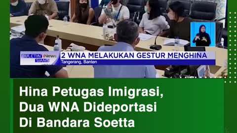 Hina Petugas Imlgrasi,Dua WNA DideportasiDi Bandara Soetta