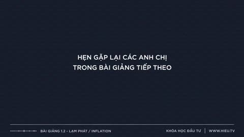 Bài 1.2 Lạm Phát Inflation