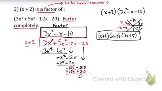 IM3 September 23rd Dividing Polynomials