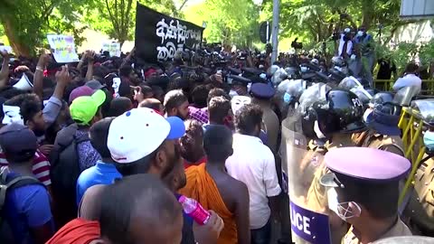 Thousands protest economic crisis in Sri Lanka