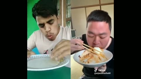 Funny food challenge Who will win against China?