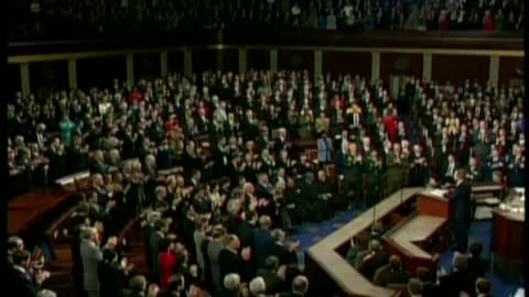 Bush's declaration at joint session of Congress following 9/11 attacks.