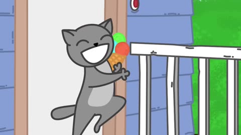 😿 Sad story of a cunning cat 😼🍦🍦🍦 (Funny Cartoon)
