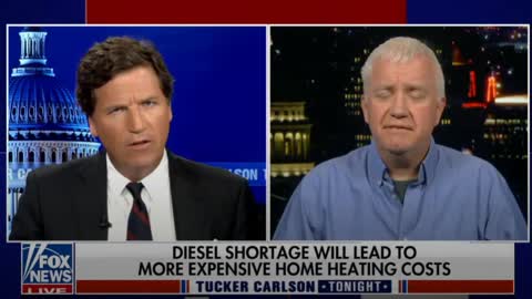 Tucker Carlson . US is going to run out of diesel fuel, And on verge of nuclear war under Joe Biden